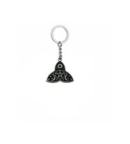 Triquetra, Güneş Ay ve Yıldız Figürlü Pentagram Unisex Metal Anahtarlık – Mistik & Gotik Aksesuar