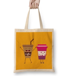 Funny coffee drin Ks Art lover Gift Quote - Vintage Retro Rainbow Style Bez Çanta Uzun Saplı