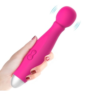 9 Fonksiyonlu Titreşimli Soft Silikon Mor Sparkle Kit Masaj Vibratörü