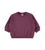 Civil Baby Civil Basic Kalp Etiketli 6-18 Ay Sweatshirt - Lila (Koyu Gül Kurusu)
