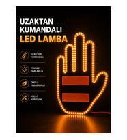 176 LED Amber Işıklı Uzaktan Kumandalı Araç Camı El İşareti