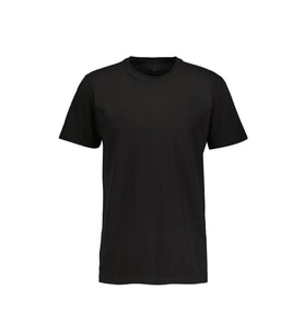 Çift Kaplan Erkek Siyah %100 Pamuklu Süprem Bisiklet Yaka Rahat Terletmez T-shirt