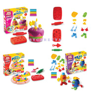 Pizza + İnsan Figürü + Doğum Günü Art Craft Oyun Hamuru Eğitici Zeka Geliştirici Set (Karışık)