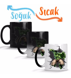 O Incrivel Hulk Sihirli Kupa Bardak Porselen