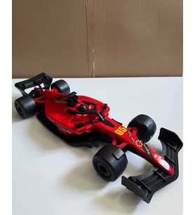Büyük Sürtmeli Spor Formüla Araba Kırmızı Renkli 36 Cm