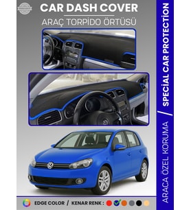 VOLKSWAGEN GOLF 6 (2008-2012) Torpido Örtüsü Ön Göğüs Koruma Tam Uyum UV Koruma