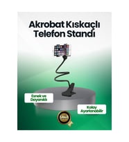 Akrobat Telefon Tutucu Masa ve Araç Kullanımına Uygun 360° Döner