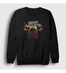 Presmono Unisex Siyah Helmet Amon Amarth Sweatshirt 380608tt