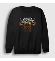 Presmono Unisex Siyah Helmet Amon Amarth Sweatshirt 380608tt
