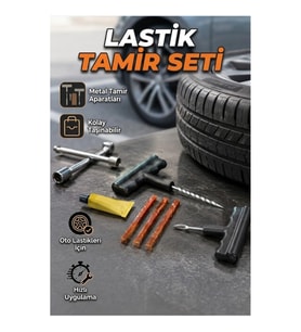 6 Parça Profesyonel Lastik Tamir Seti Araç Motosiklet Bisiklet Fitil Onarım Kiti