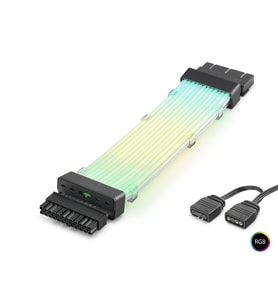 24 Pin Argb Power Supply Uzatma Kablosu lı Bükülebilir 2 Mm 108 Led Siyah ND2814B
