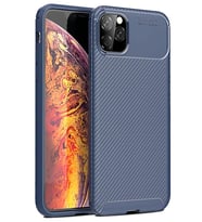 iPhone 11 Pro Max Kılıf Auto Focus Karbon Kapak - Lacivert