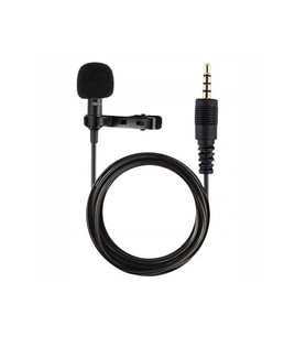 Mey İthalat® 3.5Mm Jak 1.5 Metre Double Mikrofon - Siyah