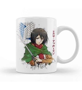 Mikasa Ackerman 01 Kupa Bardak Porselen