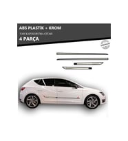 SEAT LEON 2012 ÜZERİ YAN KAPI KORUMA ÇITASI PLASTİK + KROM