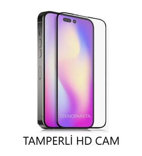 Iphone 14 Ekran Koruyucu Tam Kapatan Tamperli Cam Kırılmaz Cam Full Hd Glass