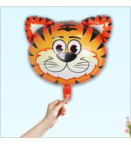 Safari Sevimli Hayvanlar Folyo Balon, 45 cm - Kaplan (STD)