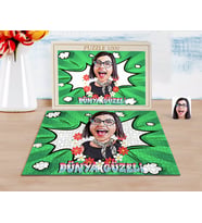 BK Gift Kişiye Özel Dünya Güzeli Karikatürlü 1000 Parça Profesyonel Puzzle-1