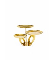 QUEEN GOLD 3 LÜ SUNUM TABAĞI 26X20X15 CM