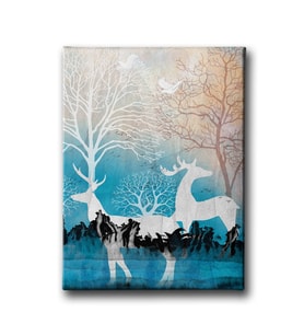 Geyikli Modern Canvas Tablo MİND392
