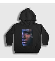 Presmono Unisex Çocuk Siyah Zendaya Rue Dizi Euphoria Kapüşonlu Sweatshirt 462392tt
