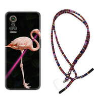 General Mobile GM 21 Pro GM 22 Pro Plus Kılıf Boyun Asklı Rasta Silikon Line Filamingo 1776