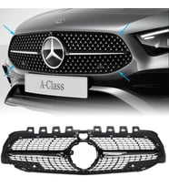 A Serisi W177 Ön Panjur Krom/Siyah Diamond Kameralı 2019 Sonrası