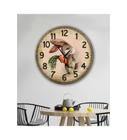 bilge Tasarım retro Duvar Saati 40 x 40 CM (Çok Renkli)