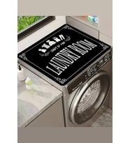 Valerine Life Çamaşır Kurutma Makinesi Matı Örtüsü 60x60cm Sıvı Geçirmez Silinebilir Suni Deri