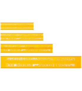 HATAS 02250 TEKNİK RESİM YAZI SETİ 3-5-7-10 MM.
