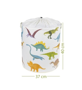 Dinozorlar Baskılı Fileli Havlu Çamaşır Havlu Kirli Sepeti 37 x 40