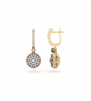 0,70 Karat Pırlantalı Elmas Küpe (Rose)