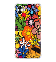 PrintiFy Samsung Galaxy A04e Uyumlu Retro Color 2 Baskılı Şeffaf Köşe Korumalı Antişok Kılıf