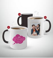BK Gift Kişiye Özel Babalar Günü Hediyesi Fotoğraflı Sihirli Kupa Bardak-35 (Beyaz)