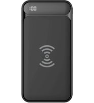 S-link IP-217W 10000mAh Powerbank 2 Usb Port Siyah Kablosuz LCD Ekranlı Taşınabilir Pil Şarj Cihazı