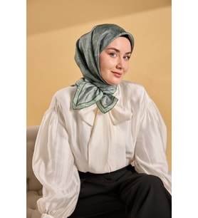 Silk Home Twill İpek Desenli Eşarp 11536