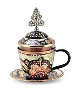 Gül Çiçek Neskafe ve Çay Bardağı
