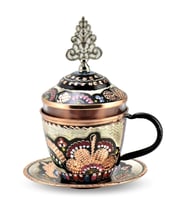 Gül Çiçek Neskafe ve Çay Bardağı