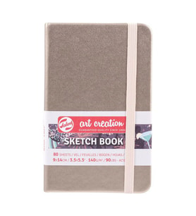 Talens Art Creation Sketchbook Sert Kapak Eskiz Defteri 140 gr 9x14 cm 80 yp CHAMPAGNE 