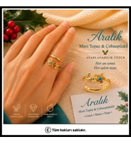 925 Ayar Gümüş Aralık Ayı Doğum Çiçeği Yüzüğü