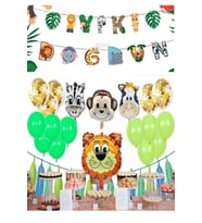 SAFARİ TEMALI DOĞUM GÜNÜ PARTİ SET SÜSÜ BALON SET