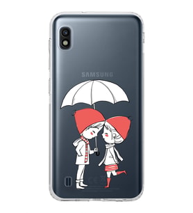 Samsung Galaxy A10   Kamera Korumalı  Kapak Aşk Tasarımlı  Şeffaf Kılıf
