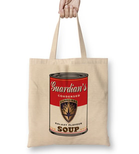 Guardians Of The Galaxy Soup Warhol Bez Çanta Uzun Saplı