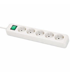 Brennenstuhl Eco-Line Serisi 6 Soketli Anahtarlı 3 Metre Kablolu Uzatma Priz Beyaz