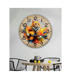 bilge Tasarım retro Duvar Saati 40 x 40 CM (Karışık)