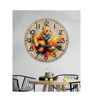 bilge Tasarım retro Duvar Saati 40 x 40 CM (Karışık)