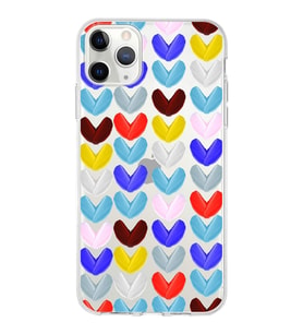 PrintiFy Apple  iPhone 11 Pro ile Uyumlu 1mm Slim Fit Water Color 1 Baskılı Şeffaf  Kılıf