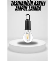 Northcity Taşınabilir Askılı Ampul Kamp Lambası - Type-C Şarjlı Bahçe ve Kamp Işığı
