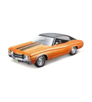 1971 Chevrolet Chevelle SS 454 Sport Coupe 1:18 Ölçekli Klasik Araba Turuncu Renkli 30 Cm