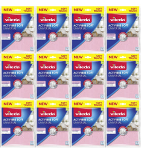 Vileda Actifibre Soft Universal New Soft Touch (Paket içi 2 Li) (12 Li Set)